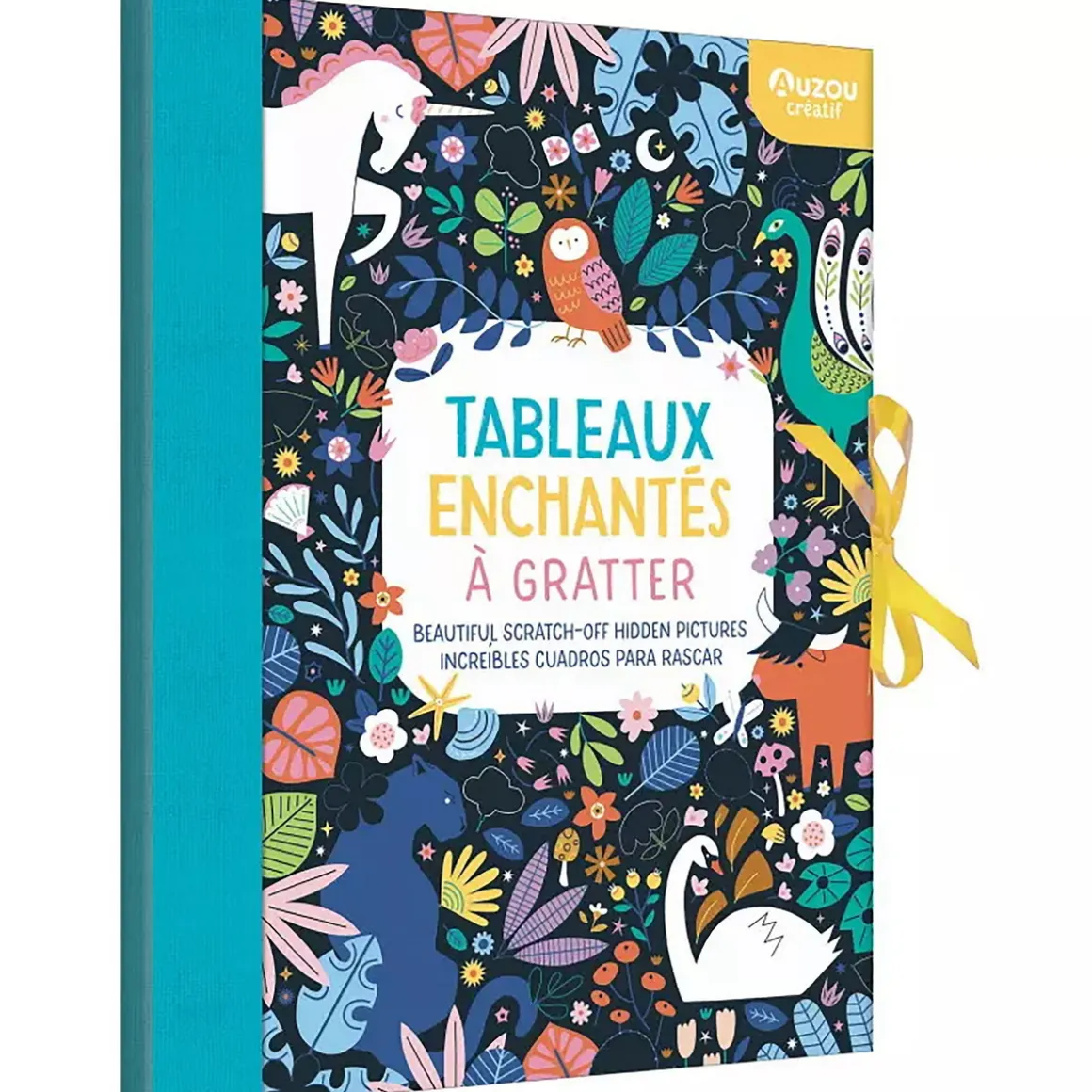Scratch Art skrapebok, skrap frem fortryllende motiver! 10 ark, 31,5×23,5 cm