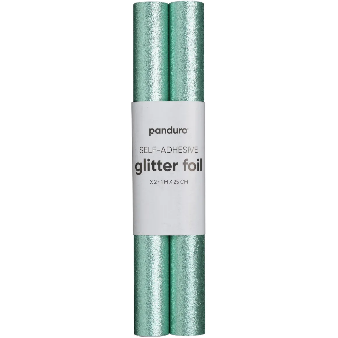 Selvklebende glitterpapir grønn, 2 ruller à 25×100 cm