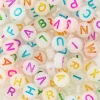 500 selvlysende bokstavperler, glow in the dark, A–Z, Ø7 mm