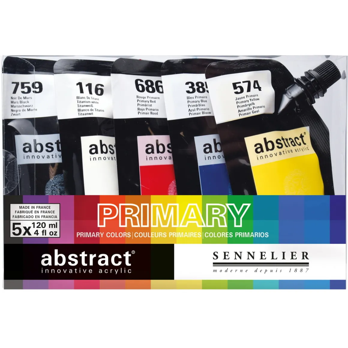 Sennelier Abstract Innovative Acrylic 5×120 ml – forsøk en innovativ akrylmaling!