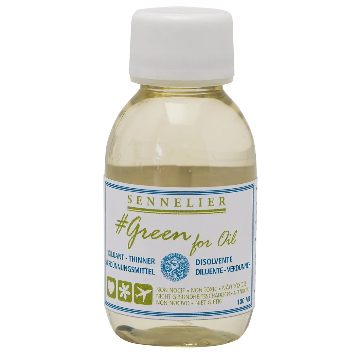 Sennelier Green for Oil Thinner, fortynningsmiddel for oljemaling, 100 ml