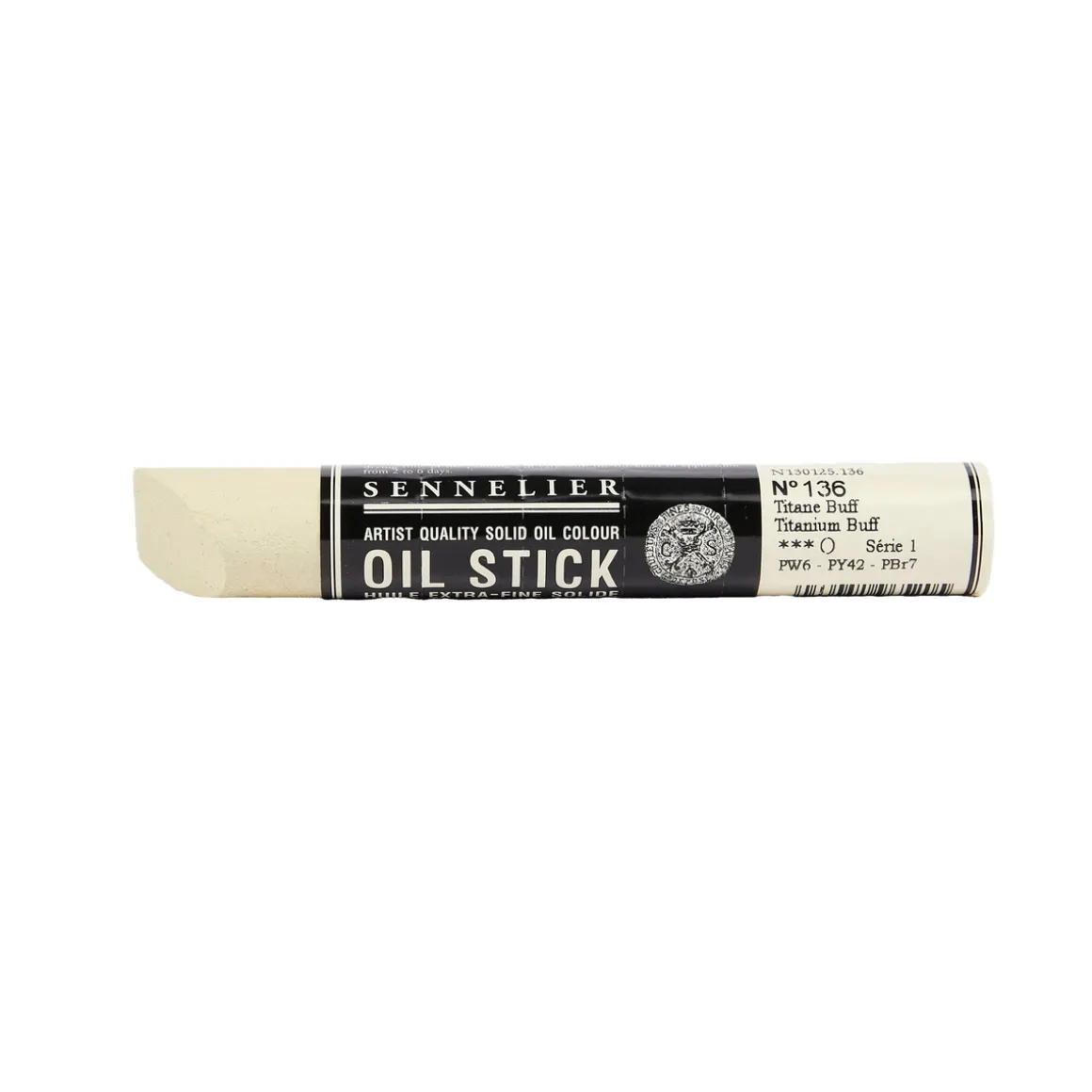 Sennelier Oil Stick 38 ml, oljefargestift Titanium Buff 136
