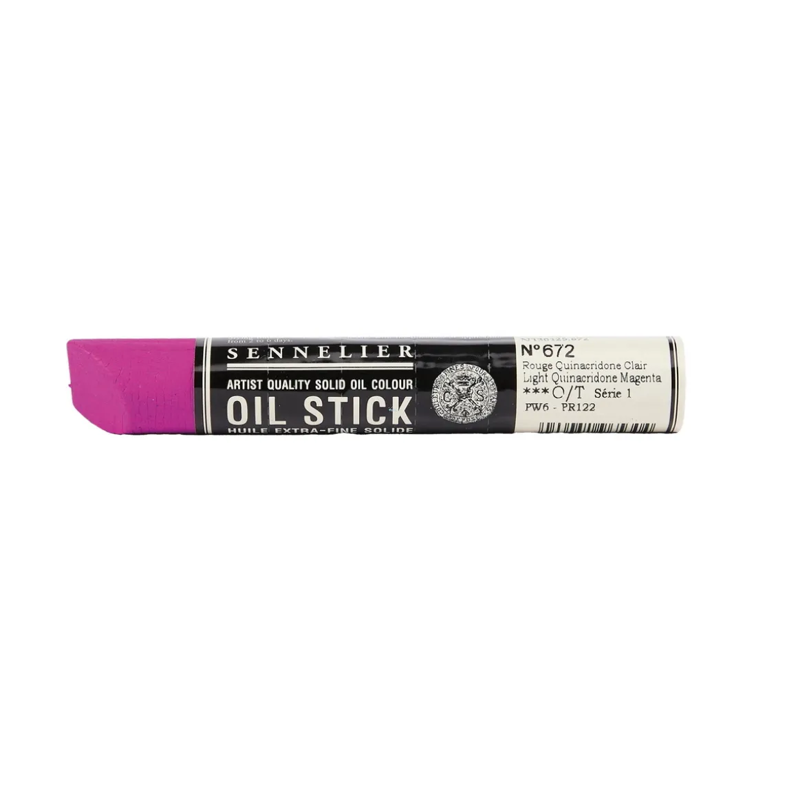Sennelier Oil Stick 38 ml, oljefargekritt Light Quinacridone Magenta 672