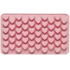 Silikonform hjerte med 50 hjerter, 180×110×15 mm