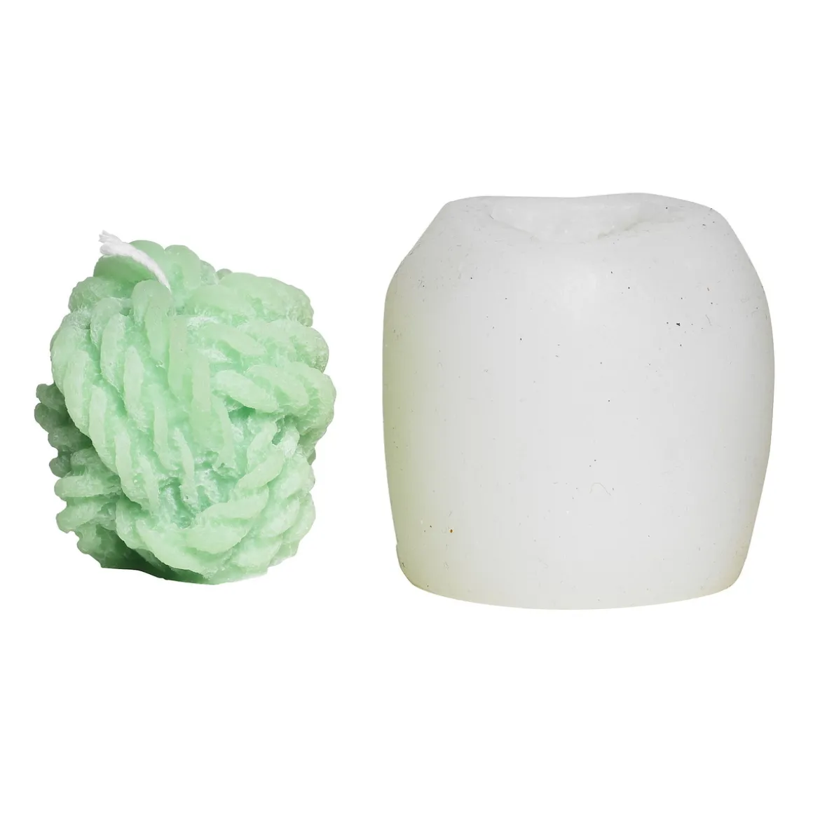Silikonform for å støpe lys – garnform – 7,6×7,6×7,2 cm