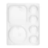 Silikonpalett med 6 fordypninger, 12×15,5×1,5 cm