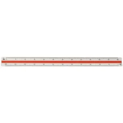 Skalalinjal 30 cm – 1:100, 1:200, 1:300, 1:400, 1:500