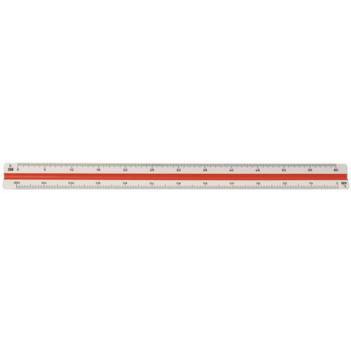 Skalalinjal 30 cm – 1:100, 1:200, 1:300, 1:400, 1:500