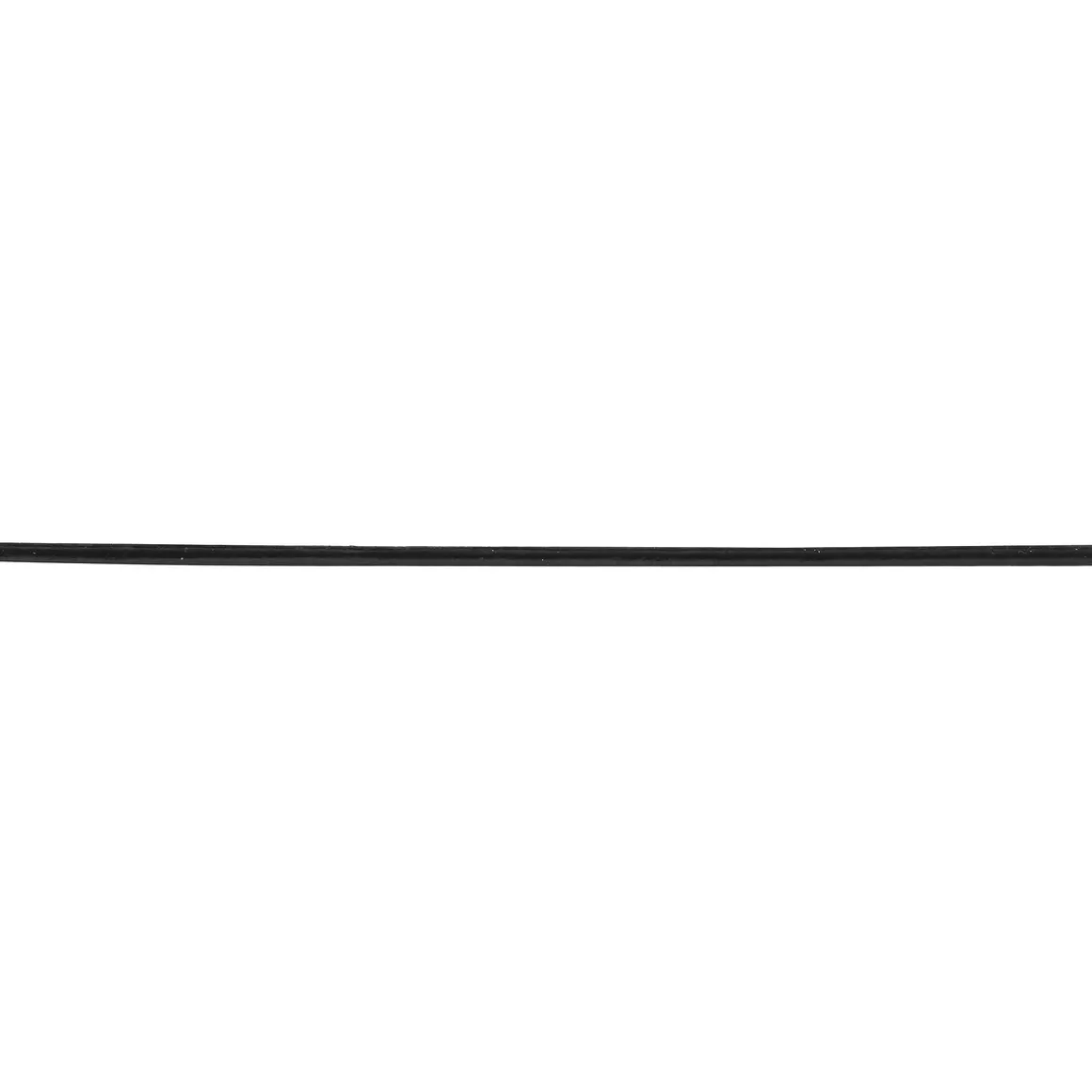 Skinnsnor 1 mm Sort 4,5 m