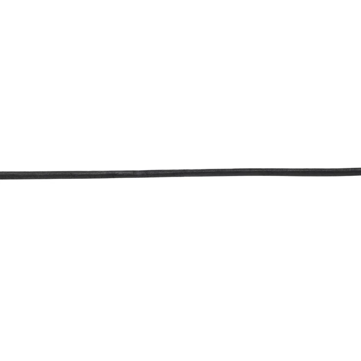 Skinnsnor rund Sort 4 mm