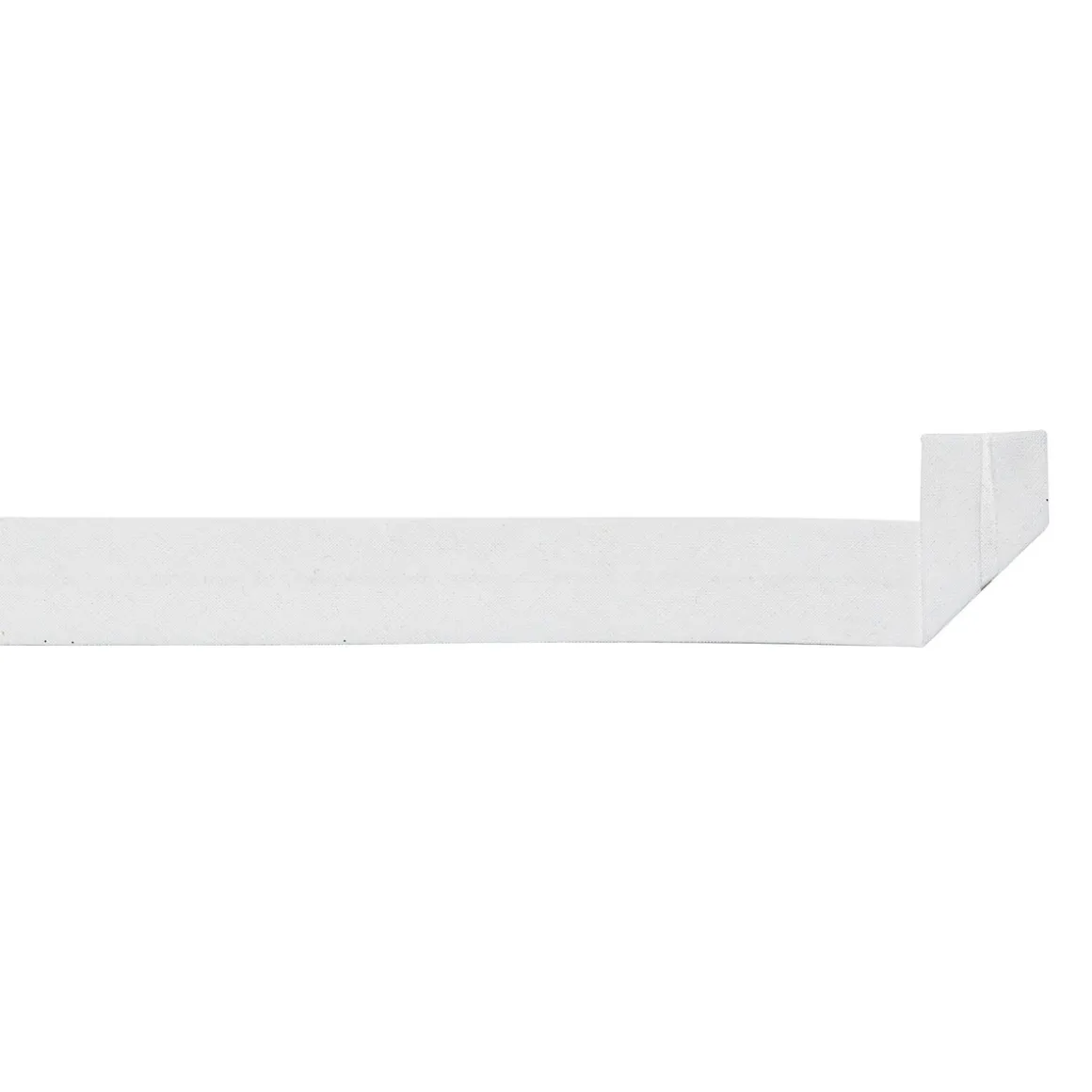 Skråbånd bomull Hvitt 20 mm