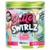 Slime Butter Swirls Jar Apple Green, grønt og hvitt slim. 100 gram