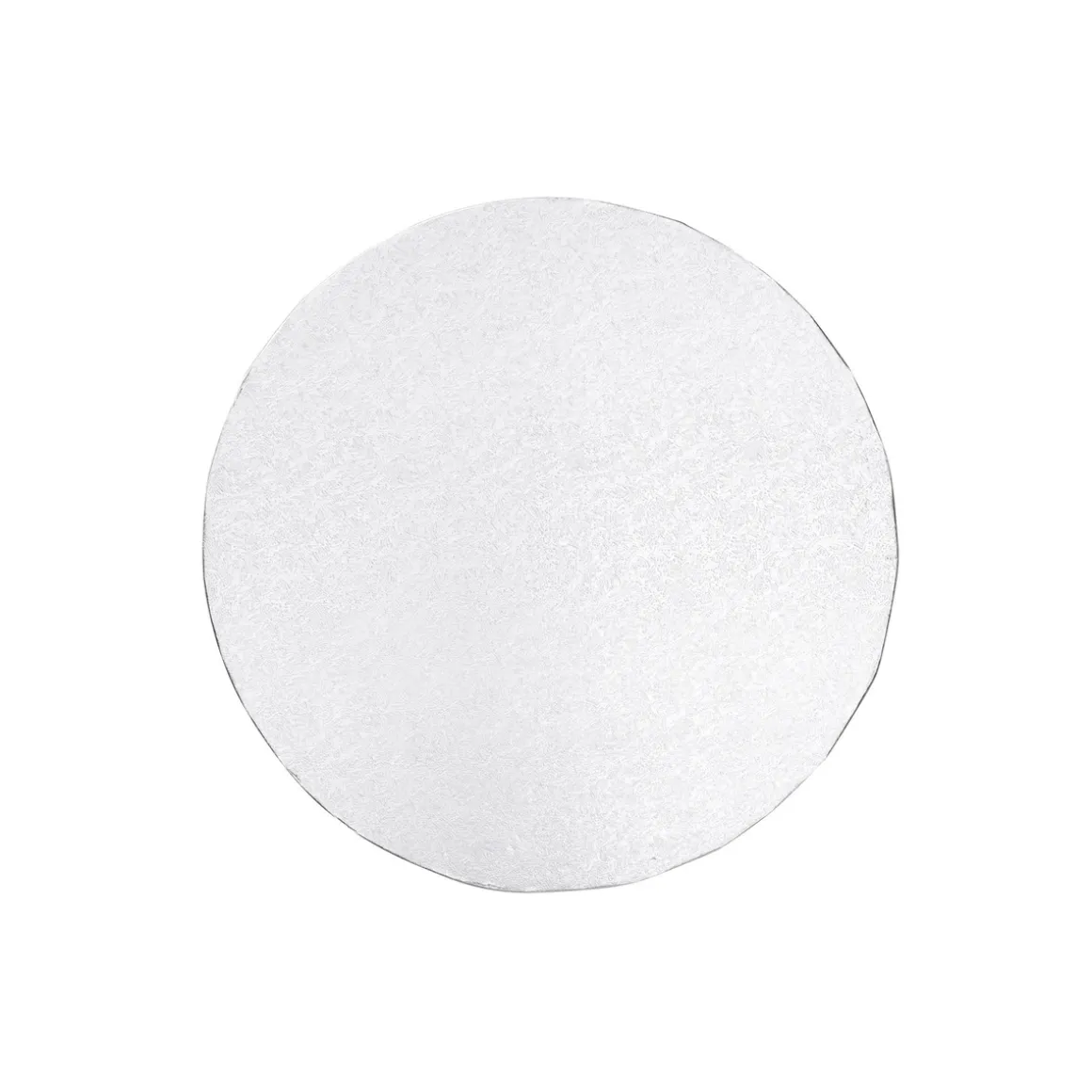 Sølvfarget kakeunderlag med diameter 20 cm