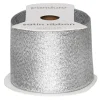 Sølvfarget glitterbånd – 8 m langt 40 mm bredt