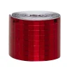 Speilmosaikk av rødt glass på rull, selvklebende, 800 stk. 5×5 mm ruter