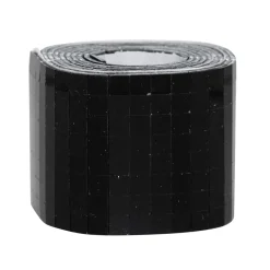 Speilmosaikk av svart glass på rull, selvklebende, 800 stk. 5×5 mm ruter