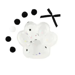 Squeezy squeeze kattepote! Klemmevennlig transparent klemmeleke 7,5×6 cm