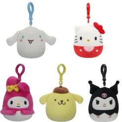 Squishmallows Clip-on 9 cm, tema Hello Kitty, pris per stykk, selges assortert på nett