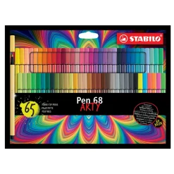 Stabilo Pen 68 Arty 65-pakning – tusjpenner med 1 mm spissbredde