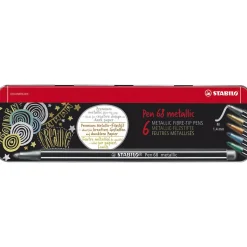 Stabilo Pen 68 Metallic 6-pk