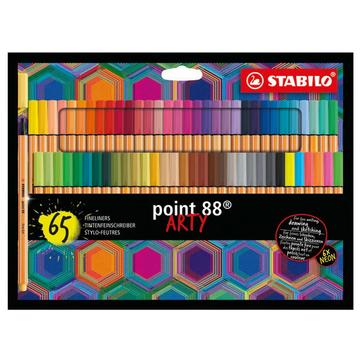 Stabilo Point 88 Arty 65-pakning – fineliners med 0,4 mm spissbredde
