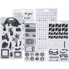 Stickersblokk Sort/Hvit 20ark
