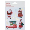 Stickers Julenisser, juleinspirerte klistremerker med ulike nisser, 3 ark, 12×13,5 cm