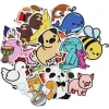 Stickers med søte og sprø dyr som er kawaii! Ca. 50 morsomme klistremerker