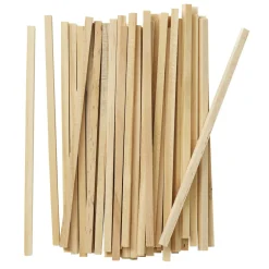 50 stk. firkantede avlange pinner av tre – 5×5×150 mm