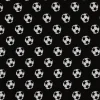 Stoffstykke 50 x 70 cm Footballs D Grey