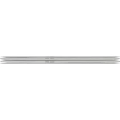 Strømpepinner, 5 stk. Lengde 20 cm Ø2,5 mm – aluminium