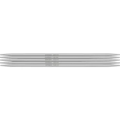 Strømpepinner, 5 stk. Lengde 20 cm Ø4,5 mm – aluminium