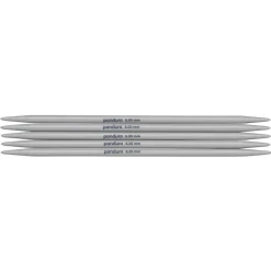 Strømpepinner, 5 stk. Lengde 20 cm Ø6,0 mm – plast