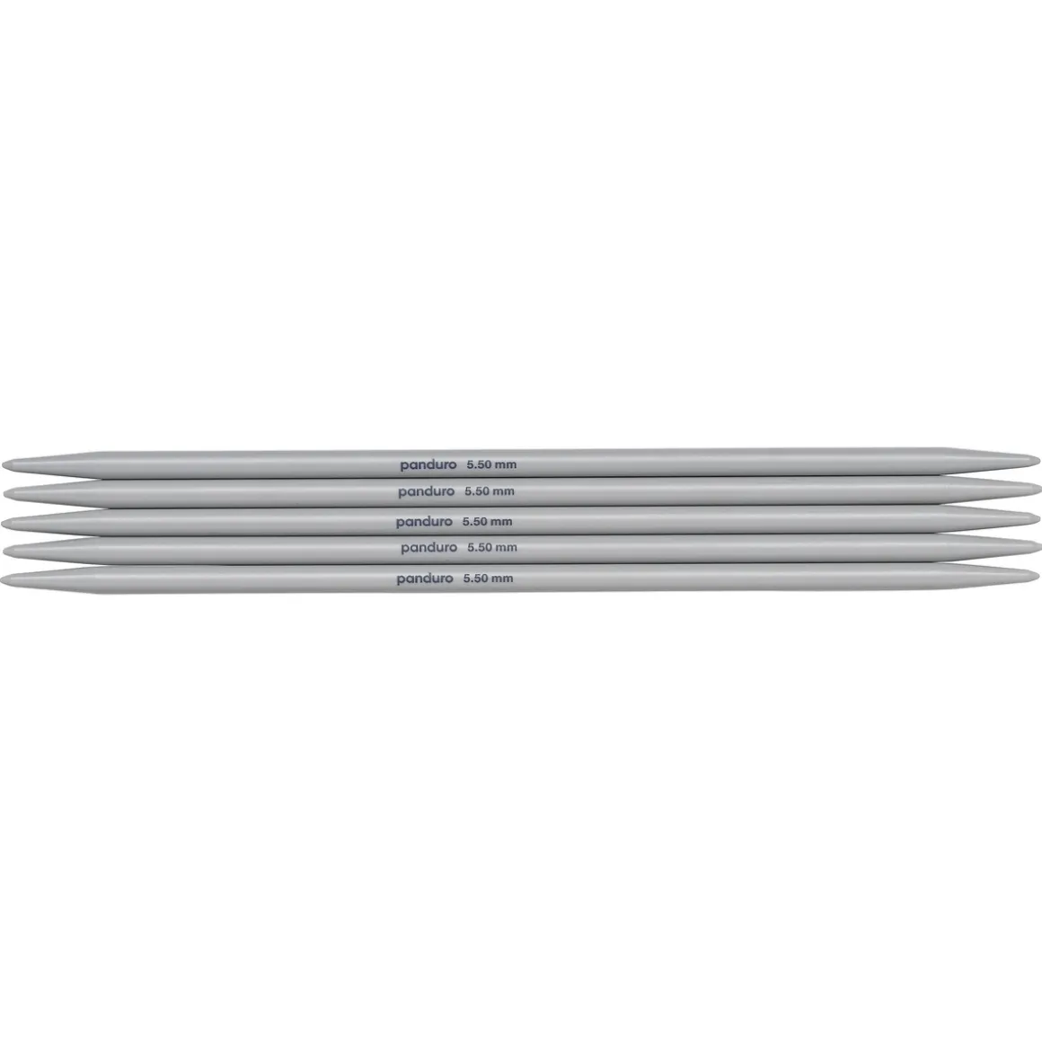 Strømpepinner, 5 stk. Lengde 20 cm Ø5,5 mm – plast