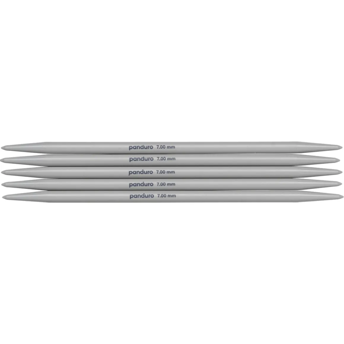 Strømpepinner, 5 stk. Lengde 20 cm Ø7,0 mm – plast
