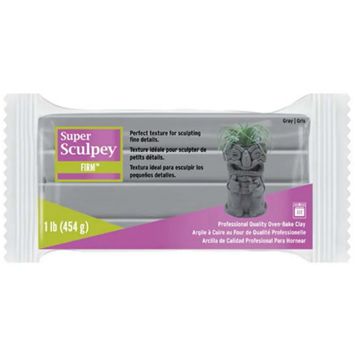 Super Sculpey Firm 454 g – ekstra fast og stabil leire som verken sprekker eller flasser