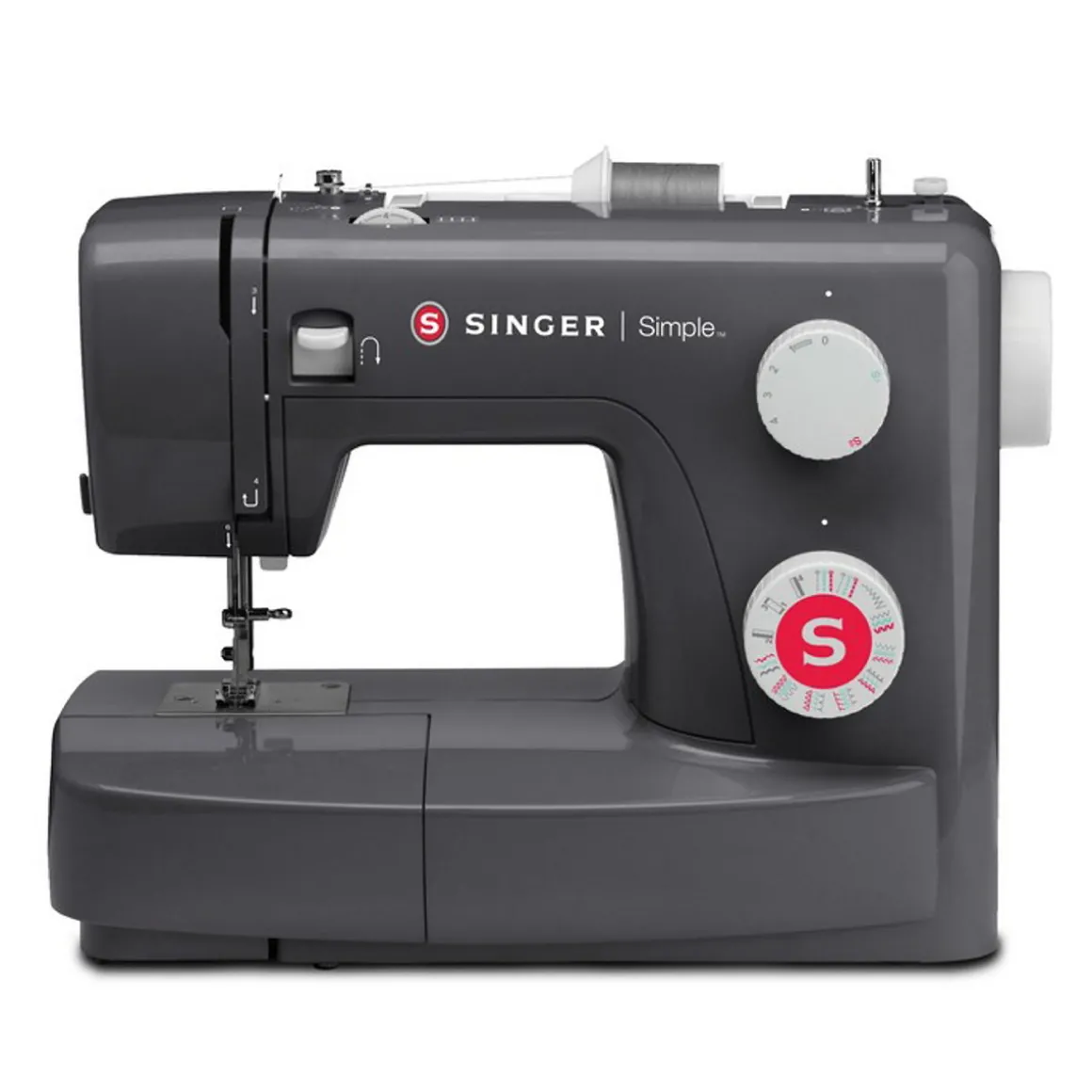 Symaskin Singer Simple 3223GY – enkel og pålitelig symaskin, mørkegrå retrolook