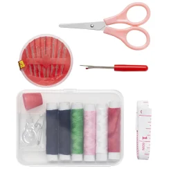 Sysett reiseetui 7 deler assorterte farger – pris per stykk