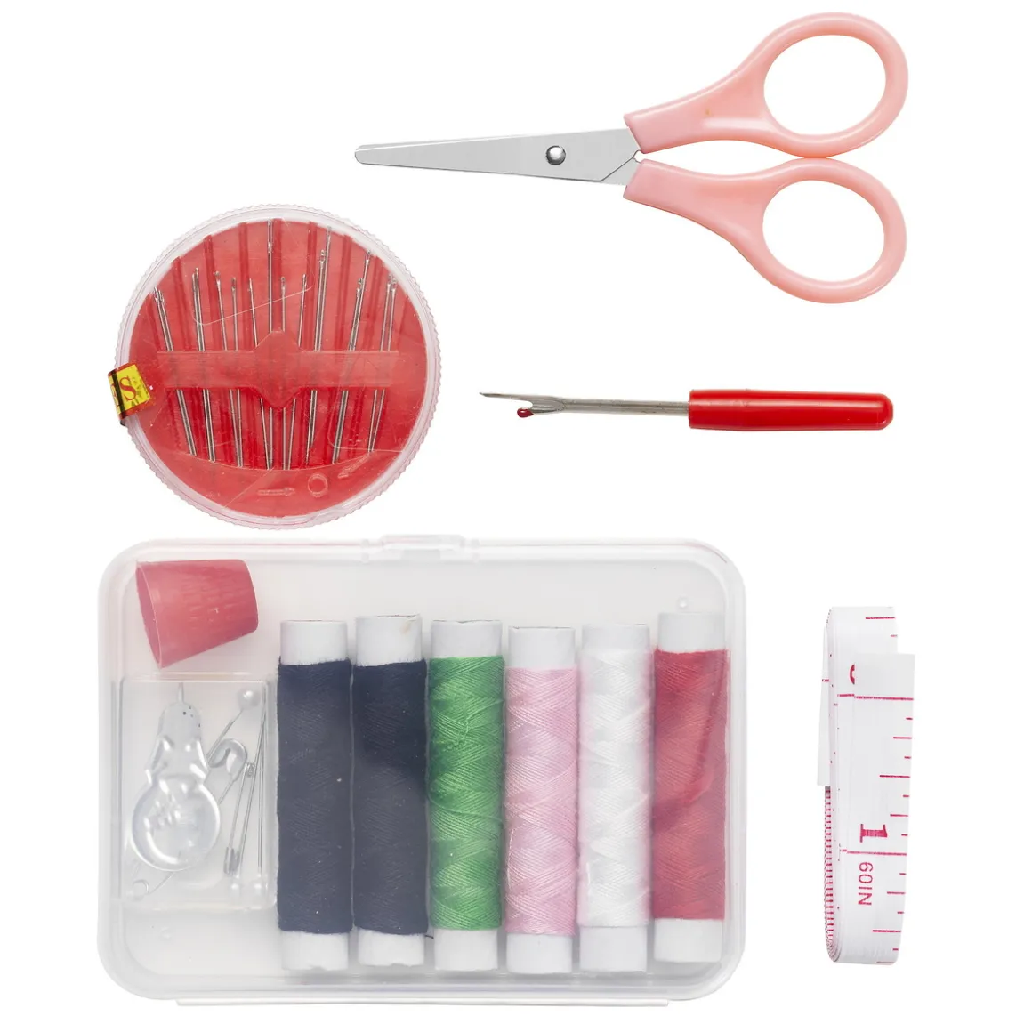 Sysett reiseetui 7 deler assorterte farger – pris per stykk