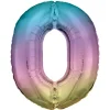Tallballong 86 cm høy rainbow, tallet 2 – pynt bursdagsselskapet!