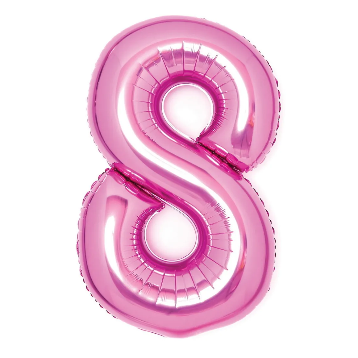 Tallballong 66 cm høy, rosa metallic 9-tall – pynt til bursdagsfesten!