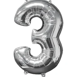Tallballong 3 Sølv foil