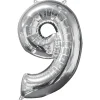 Tallballong 9 Sølv foil