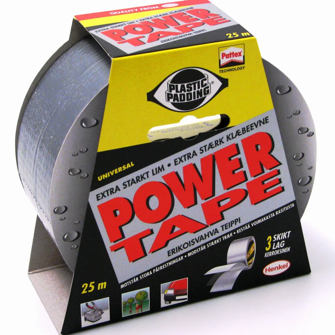 Teip Power Sølv 25m