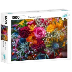 Tildas puslespill 1000 Blomsterbukett, 1000 biter, 70×50 cm
