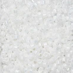 TOHO-perler 11/0 – 401 Opaque white rainbow