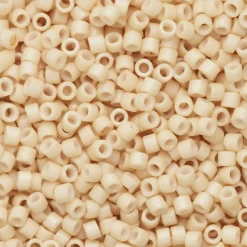 TOHO-perler 11/0 – aprikos frostet, 763 Opaque frosted pastel light apricot