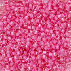TOHO-perler 11/0 – 191C Hot pink inside lined