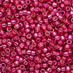 TOHO-perler 11/0 – cerise metallic, PF563 PF galvanized orchid