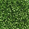 TOHO-perler 11/0 – grønn, 27 Silverlined peridot